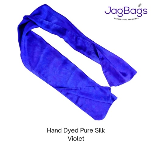 JagBag Long Silk Scarf - Violet